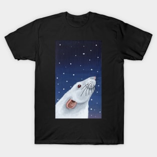 Albino Rat Stargazing T-Shirt